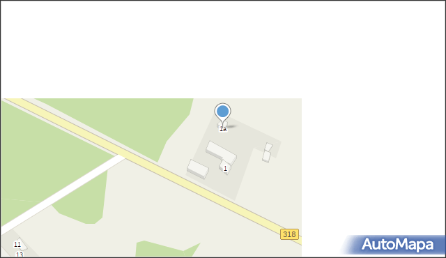 Jodłów, Jodłów, 1a, mapa Jodłów