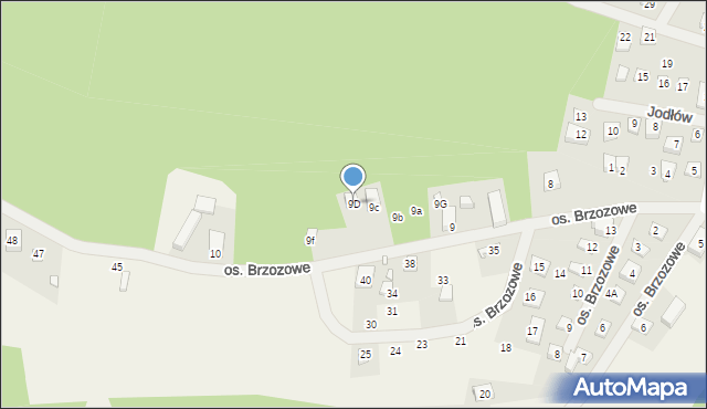 Jodłów, Jodłów, 9D, mapa Jodłów