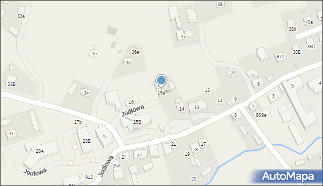 Jodłowa, Jodłowa, 15a, mapa Jodłowa