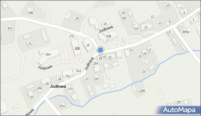 Jodłowa, Jodłowa, 24, mapa Jodłowa