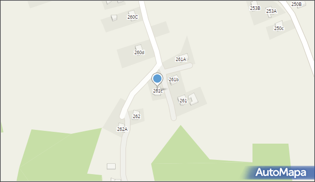 Jodłowa, Jodłowa, 261c, mapa Jodłowa