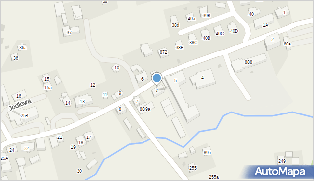 Jodłowa, Jodłowa, 3, mapa Jodłowa