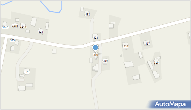 Jodłowa, Jodłowa, 320, mapa Jodłowa