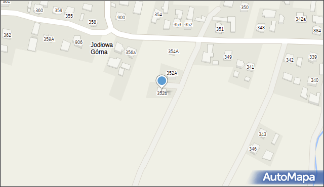 Jodłowa, Jodłowa, 352b, mapa Jodłowa