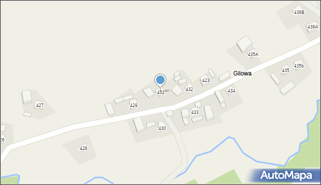 Jodłowa, Jodłowa, 431, mapa Jodłowa