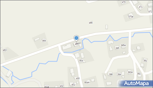 Jodłowa, Jodłowa, 465, mapa Jodłowa