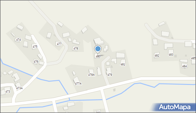 Jodłowa, Jodłowa, 480, mapa Jodłowa