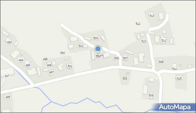Jodłowa, Jodłowa, 504, mapa Jodłowa