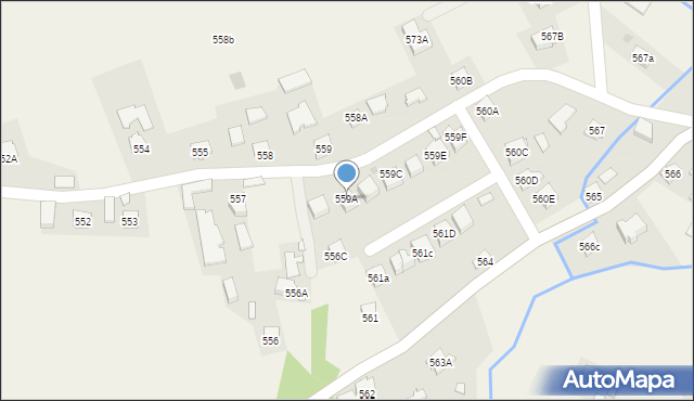 Jodłowa, Jodłowa, 559A, mapa Jodłowa