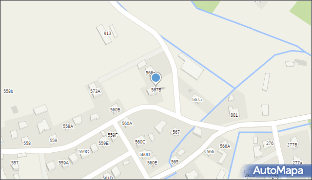 Jodłowa, Jodłowa, 567B, mapa Jodłowa