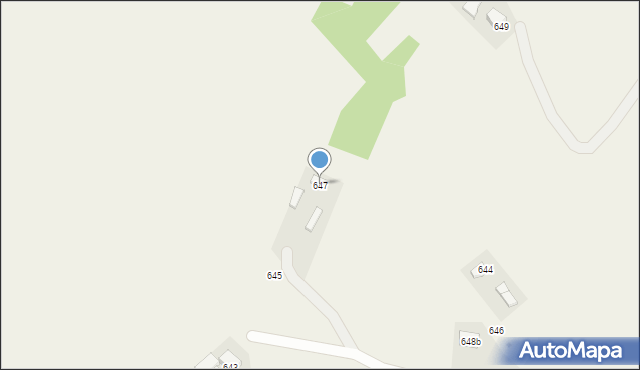 Jodłowa, Jodłowa, 647, mapa Jodłowa