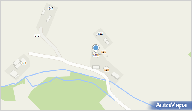 Jodłowa, Jodłowa, 648b, mapa Jodłowa