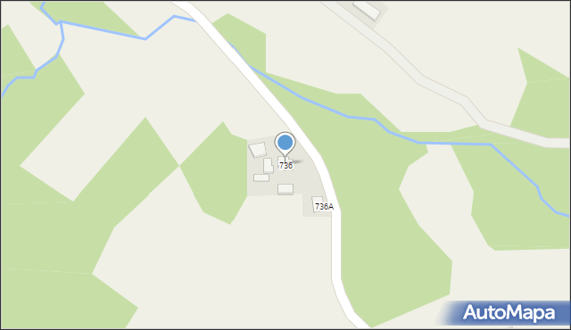 Jodłowa, Jodłowa, 736, mapa Jodłowa