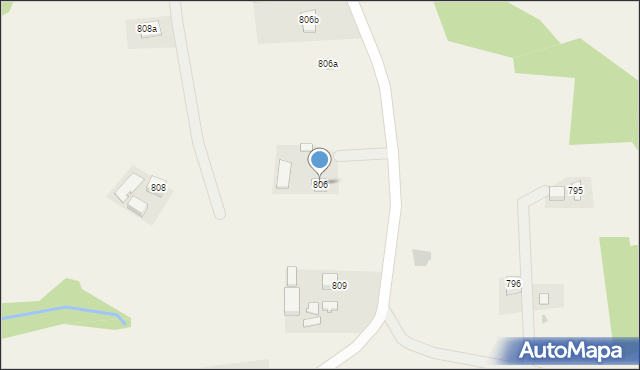 Jodłowa, Jodłowa, 806, mapa Jodłowa