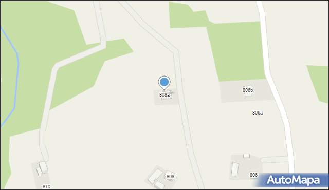 Jodłowa, Jodłowa, 808a, mapa Jodłowa