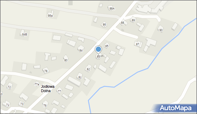 Jodłowa, Jodłowa, 83, mapa Jodłowa