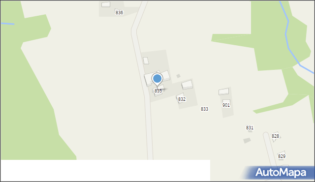 Jodłowa, Jodłowa, 835, mapa Jodłowa