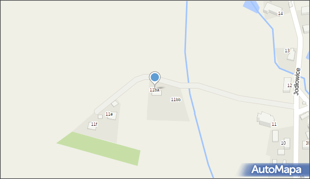Jodłowice, Jodłowice, 11ba, mapa Jodłowice