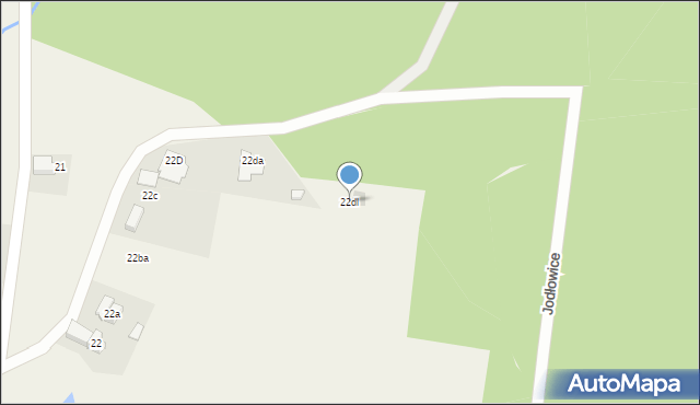 Jodłowice, Jodłowice, 22dl, mapa Jodłowice