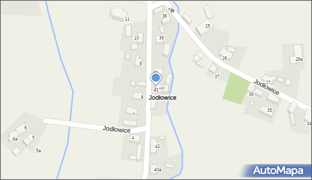 Jodłowice, Jodłowice, 41, mapa Jodłowice