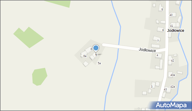 Jodłowice, Jodłowice, 5, mapa Jodłowice