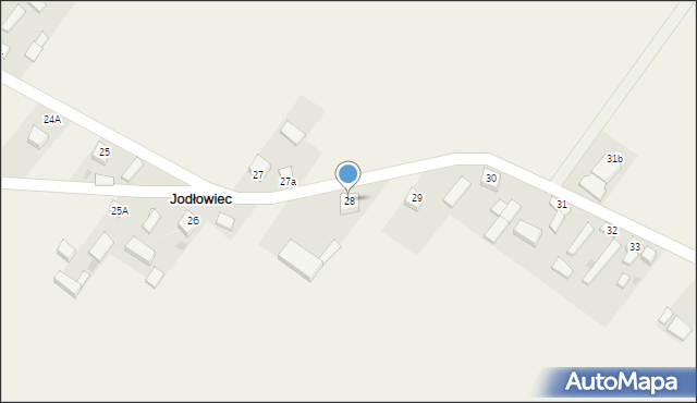 Jodłowiec, Jodłowiec, 28, mapa Jodłowiec