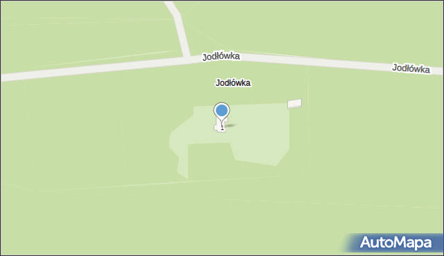 Jodłówka, Jodłówka, 1, mapa Jodłówka