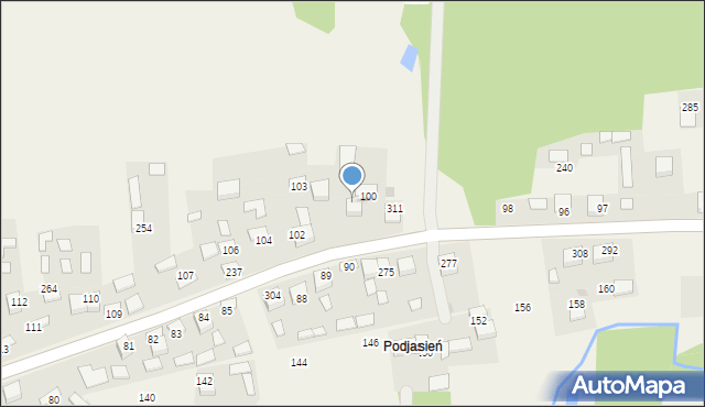 Jodłówka, Jodłówka, 100A, mapa Jodłówka