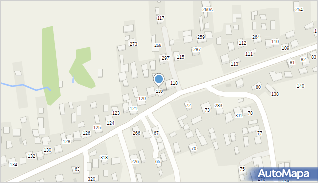 Jodłówka, Jodłówka, 119, mapa Jodłówka