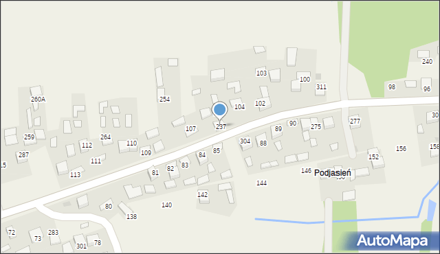 Jodłówka, Jodłówka, 237, mapa Jodłówka