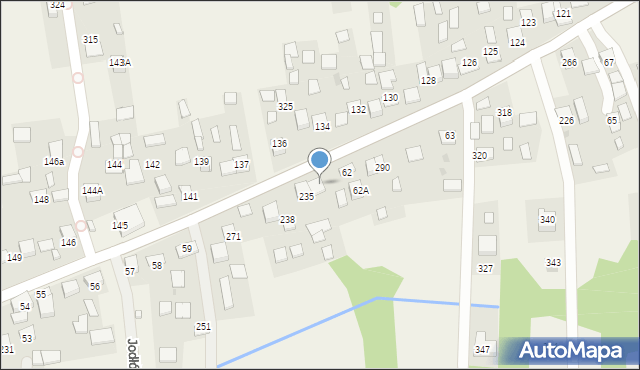 Jodłówka, Jodłówka, 267, mapa Jodłówka