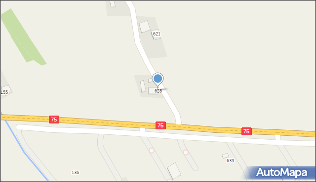 Jodłówka, Jodłówka, 628, mapa Jodłówka