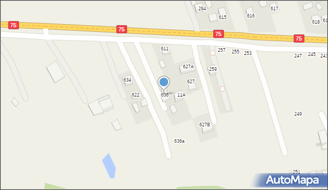 Jodłówka, Jodłówka, 636, mapa Jodłówka