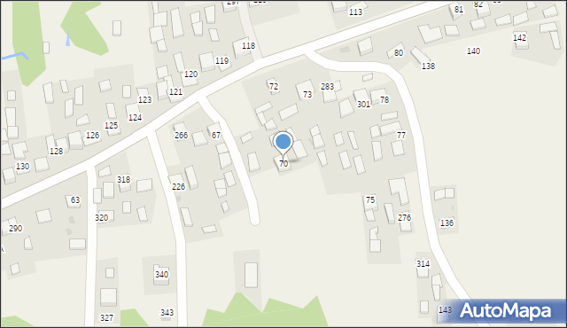 Jodłówka, Jodłówka, 70, mapa Jodłówka