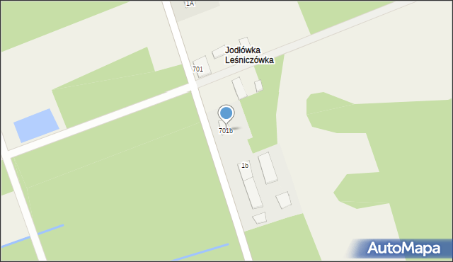 Jodłówka, Jodłówka, 701b, mapa Jodłówka