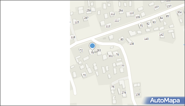 Jodłówka, Jodłówka, 73, mapa Jodłówka