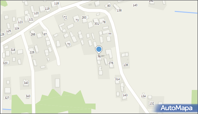 Jodłówka, Jodłówka, 75, mapa Jodłówka