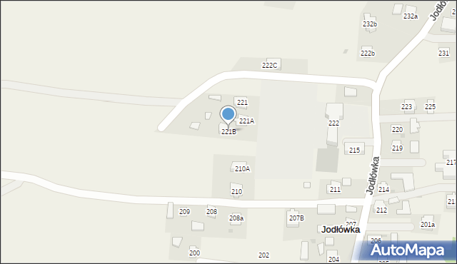 Jodłówka, Jodłówka, 221B, mapa Jodłówka