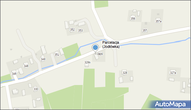Jodłówka, Jodłówka, 329A, mapa Jodłówka