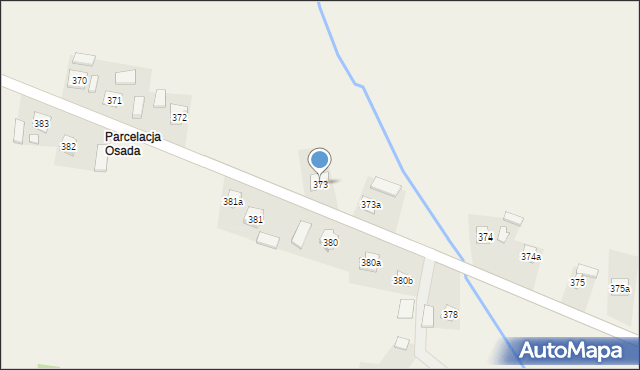Jodłówka, Jodłówka, 373, mapa Jodłówka