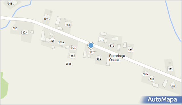 Jodłówka, Jodłówka, 383, mapa Jodłówka