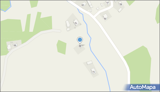 Jodłówka, Jodłówka, 68, mapa Jodłówka