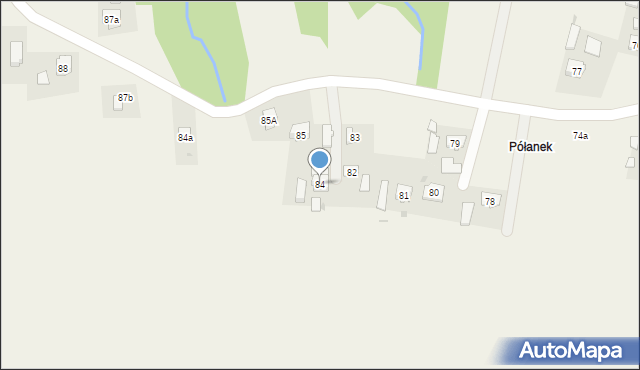 Jodłówka, Jodłówka, 84, mapa Jodłówka