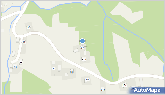 Jodłówka, Jodłówka, 87, mapa Jodłówka