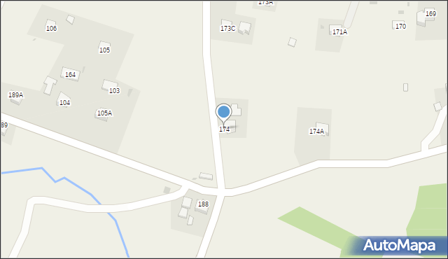 Jodłówka Tuchowska, Jodłówka Tuchowska, 174, mapa Jodłówka Tuchowska