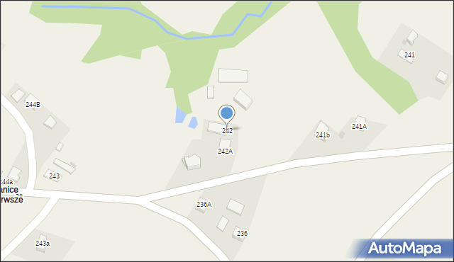 Jodłówka Tuchowska, Jodłówka Tuchowska, 242, mapa Jodłówka Tuchowska