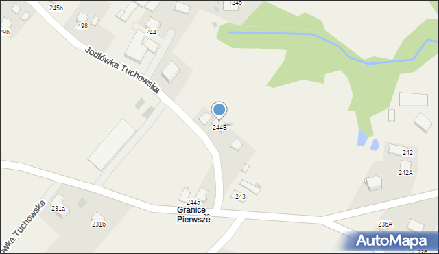Jodłówka Tuchowska, Jodłówka Tuchowska, 244B, mapa Jodłówka Tuchowska
