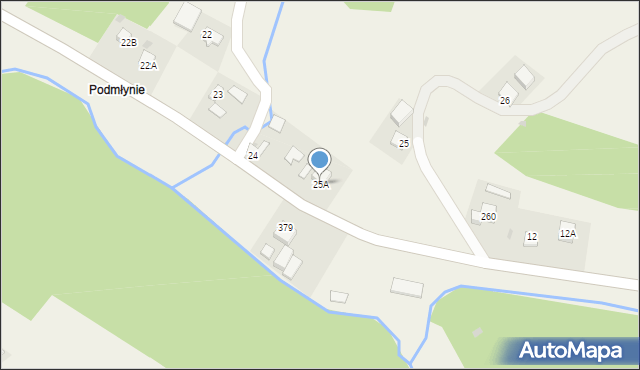 Jodłówka Tuchowska, Jodłówka Tuchowska, 25A, mapa Jodłówka Tuchowska