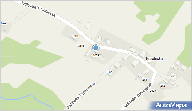 Jodłówka Tuchowska, Jodłówka Tuchowska, 267A, mapa Jodłówka Tuchowska
