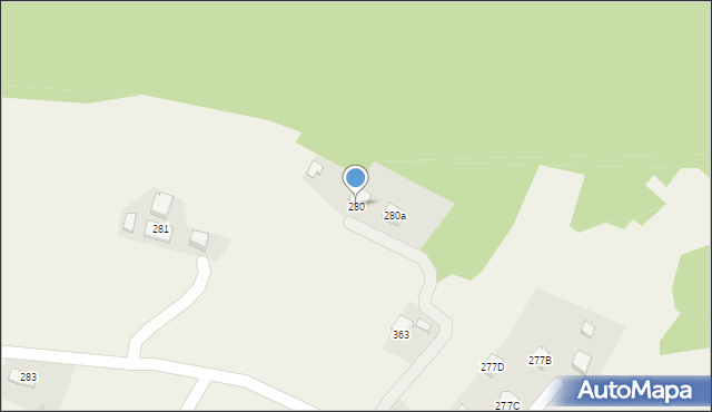 Jodłówka Tuchowska, Jodłówka Tuchowska, 280, mapa Jodłówka Tuchowska